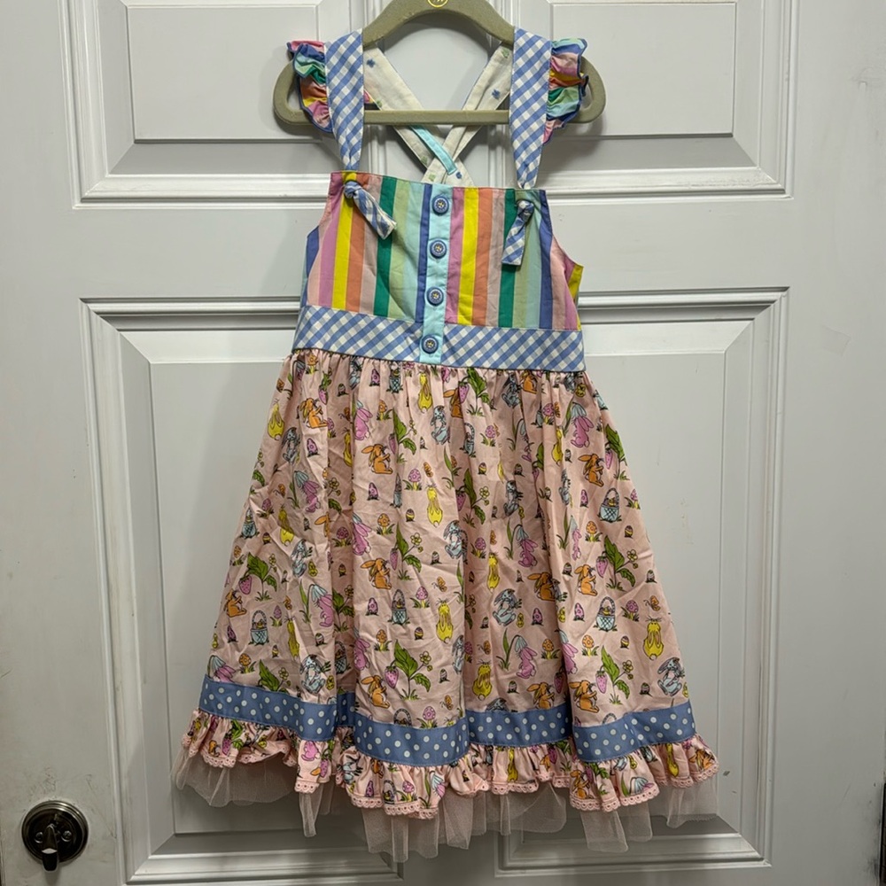 Matilda Jane Easter Bunny Knot Dress size 8